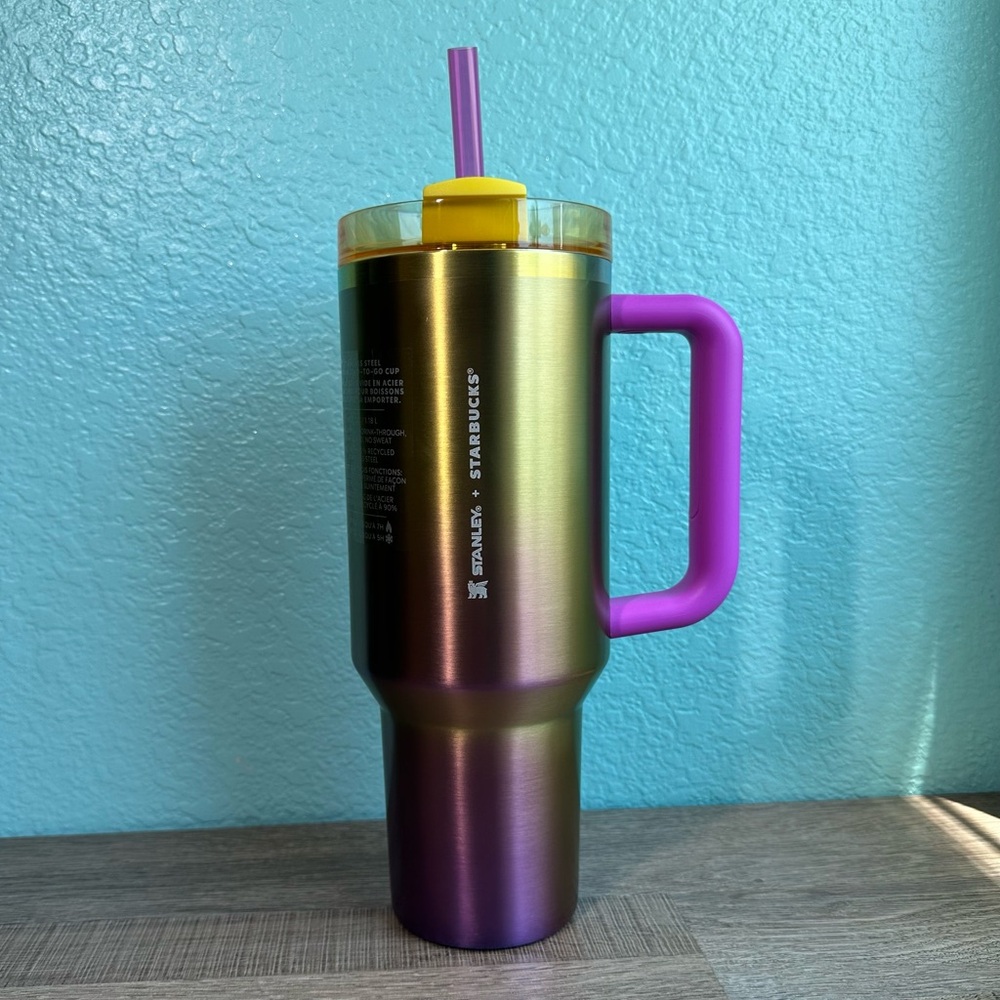 Starbucks x Stanley Metallic Gold-to-Pink Gradient Cup